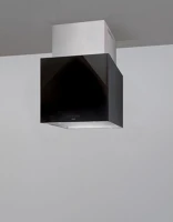 Nodor 8545 NORDBREEZE ISLA CUBE GLASS ECO 60 BK Sziget páraelszívó LED világítás kép