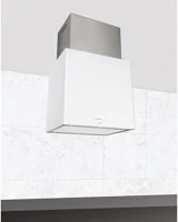 Nodor 8546 Nodor NORBREEZE ISLA CUBE GLASS ECO 60 WH Sziget páraelszívó LED világítás  1 db motor, 1200 m3/h,  42-54 dB zajszint,  62 cm széles,  A Energiaosztály kép