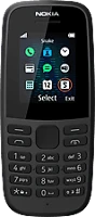 Nokia 2019 Nokia 105 (2019) singlesim fekete kártyafüggetlen mobiltelefon + telekom domino kártya