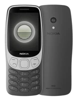 Nokia 3210 4g ds, black Nokia 3210 4g ds black nyomógombos kártyafüggetlen mobiltelefon + telekom domino feltöltőkártya