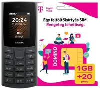 Nokia 4G 105 105 (2024) 4G kártyafüggetlen mobiltelefon + Telekom Domino kép
