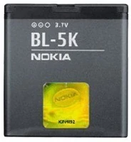 Nokia BL-5K 1200mah li-ion akkumulátor (gyári,csomagolás nélkül) kép
