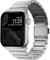 Nomad NM01328285 aluminum band, silver - apple watch ultra (49mm) 8/7 (45mm)/6/se/5/4 (44mm)/3 kép