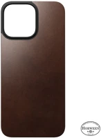 Nomad NM01361985 Magnetic leather back iphone 16 pro max brown kép