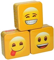 Noname 871125285265 Fémdoboz 15,5x15,5x6,2cm smilie kép