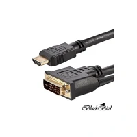 Noname BH1260 Blackbird kábel hdmi male to dvi 24+1 male kétirányú, 2m kép