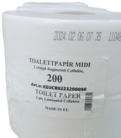 Noname BTH1117 Toalettpapír midi jumbo 2 rétegű, 100% cellulóz 6 tekercs kép