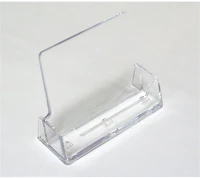 Noname DP-1139 Névjegykártyatartó 95x75 mm saját névjegyeknek álló egyrészes asztali áttetsző kép