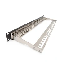 Noname KEP-C6-S-TL Keline patch panel cat.6 utp 24 portos 1u modular, fekete kép
