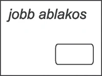 Noname OC62T15B300HU Boríték lc/6 öntapadós 35x90 mm jobb ablakos kép