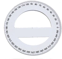 Noname PATP0011-0591 Szögmérő papír 360 fokos kép