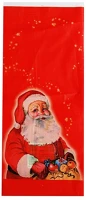Noname PATP0030-0859 Mikulás tasak 15x35 cm piros kép