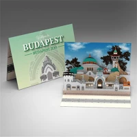 Noname PATP0080-0376 Képeslap pop-up állatkert kép