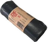 Noname PPP0030-0651 Szemeteszsák 60l 15 db/tekercs fekete kép