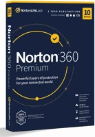 Norton 10 GÉP 1 360 premium 75gb hun 1 felhasználó  éves dobozos vírusirtó szoftver kép