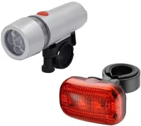 Novabik3 AN68427 Kerékpáros első- hátsó led-es lámpa ezüst kép