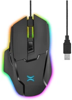 Noxo 7000DPI, RGB Vex gaming mouse black kép