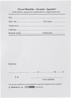 Nyomell BEUTALÁS-JAV.-IG. A.3510-64/A Orvosi beutalás-jav.-ig.  a.3510-64/a kép