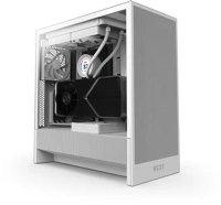 Nzxt CC-H52FW-01 H5 flow (2024) tempered glass white kép