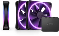 Nzxt RF-D12TF-B1 F120 rgb duo triple pack számítógép ház ventilátor 12 cm fekete 3 db kép