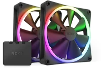 Nzxt RF-R14DF-B1 F140 rgb twin számítógép ház, processzor ventilátor 14 cm fekete 2 db kép