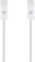 Obal:me BA8596311294945 Kábel:  - type-c / type-c (usb-c) fehér szövet kábel, 2m/100w kép