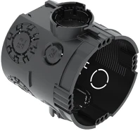 Obo 2003702 Ug 66 1-es kerek 60mm fekete műanyag süllyesztett kötődz kép