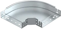 Obo 6041130 Rbm 90 610 fs gyorsösszekötővel 60x100mm szalaghorganyzott/din en 10346 90fok idom kép