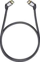 Oehlbach D1C137 137 easy connect hs. 40 1,44m fekete hdmi kábel ethernettel kép