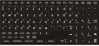 Oem STICKERS_HU_WHITE Magyar billentyűzet matrica fehér betű, fekete alap kép