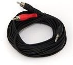 Oem XAKABJ2R Jack 3,5mm -> 2db rca m/m audio kábel 1.5m kép