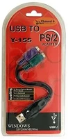 Oem XUSBPS2 Usb a -> 2 ps/2 m/f adapter kép