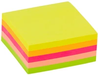 Office depot 1415670 51x51 mm öntapadós neon jegyzettömb kép