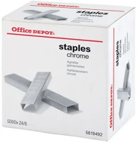 <span itemprop='brand'>Office depot</span> <span itemprop='sku'>24/6 5000db/cs</span>