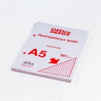 Office depot 2515-52  a5 50 lapos kockás gyűrűskönyv betét kép