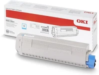 Oki 45862839 Lézertoner, mc853/mc873 nyomtatókhoz, cián, 7,3k kép