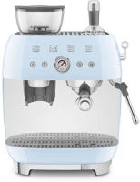 Smeg EGF03PBEU Őrlővel kombinált espresso kávéfőző retro világoskék kép