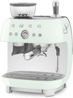 Smeg EGF03PGEU Őrlővel kombinált espresso kávéfőző retro világoszöld kép