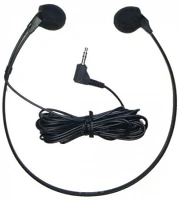 Om system COR_DFOE103 Fülhallgató diktafonhoz, áll alatti, sztereó, 3,5 mm jack,  