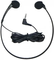 Om system V4202600E000 Fülhallgató diktafonhoz, áll alatti, sztereó, 3,5 mm jack,  