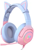 Onikuma K9 7.1 K9 7.1 gaming headphones pink and blue kép