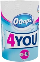 Ooops! 12.01258 Kéztörlő tekercses háztartási  4you 2 rétegű 200 lapos 1 tekercs kép