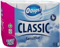 Ooops! KTC30241135 Toalettpapír  classic sensitive 3 rétegű 24 tekercs kép