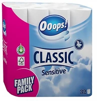 Ooops! KTC30321136 Toalettpapír  classic sensitive 3 rétegű 32 tekercs kép