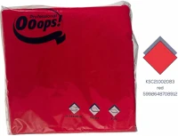Ooops! professional DA503XSZHTKSC21002083 Ooops! szalvéta 33x33cm, 2r., 1/4 hajtás, piros, 100 lap/csg, 20csg/karton kép