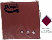 Ooops! professional DA503XSZHTKSC21002086 Ooops! szalvéta 33x33cm, 2r., 1/4 hajtás, bordó, 100 lap/csg, 20csg/karton kép