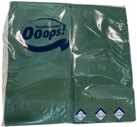 Ooops! professional DA503XSZHTKSC21002139 Ooops! szalvéta 33x33cm, 2r., 1/8 hajtás, sötétzöld, 100 lap/csg, 20csg kép