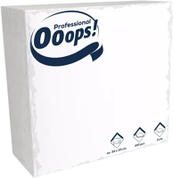 Ooops! professional DA503XSZHTKSC21002250 Ooops! szalvéta 33x33cm, 2r., 1/4 hajtás, fehér, 100 lap/csg, 20csg/karton kép