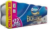Ooops! professional KTC30201708 Ooops! excellence toalettpapír kistekercses 3r., hófehér, 150lap/tek kép