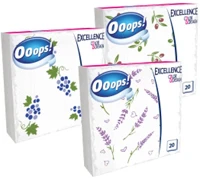 Ooops! COLOR&DESIGN 3 Szalvéta  excellence color&design 3 rétegű mintás 20 lapos kép